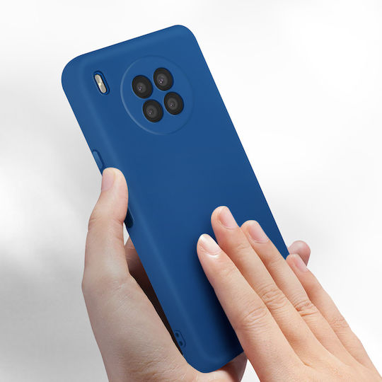 Калъф Honor 50 Lite Huawei Nova 8i Силиконов Полутвърд С меко покритие Син