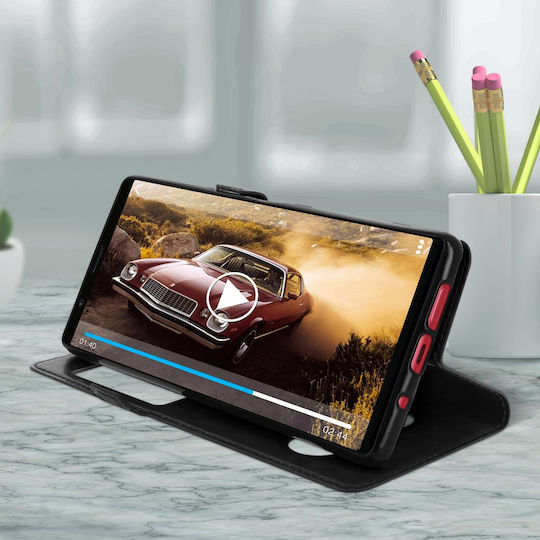 Sony Xperia 5 Case Dual Window Video Stand Black