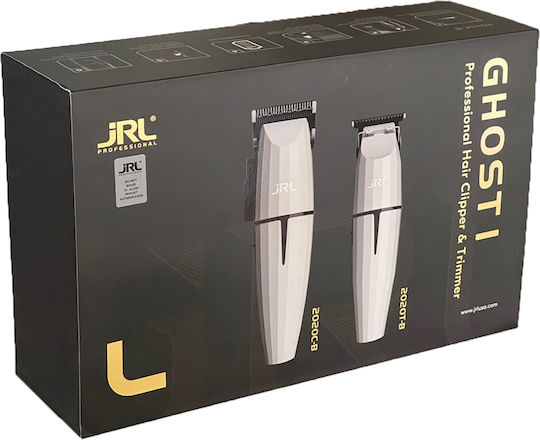 jRL Ghost Collection #1 Set Rechargeable Hair Clipper White GH2401-1