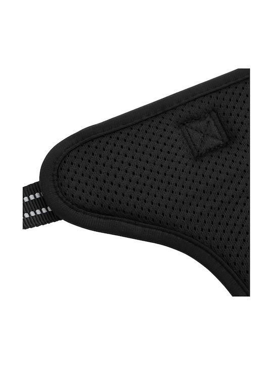 vidaXL Нагръдник за куче Черен X-Large 4013375