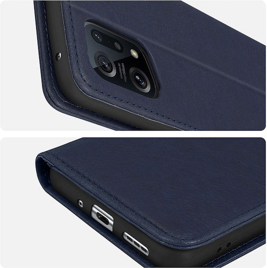 Case Oppo Find X5 Card-holder Cover Video Stand Feature Navy
