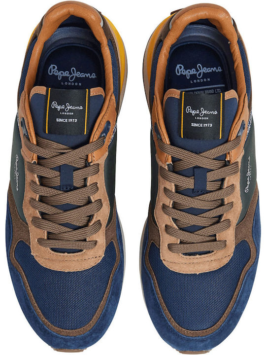 Pepe Jeans Herren Sneakers Blue Oil