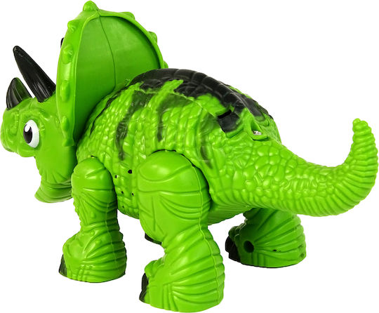 Dinosaur Triceratops Steam Water Sound Electronic Robotic Game for Ages 3 and Up Green