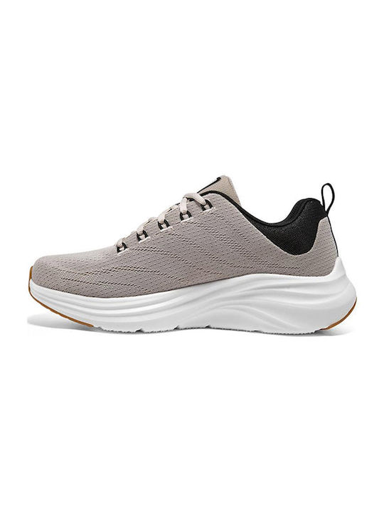 Skechers Engineered Mesh Ανδρικά Αθλητικά Παπούτσια Running Μπεζ Μαύρο