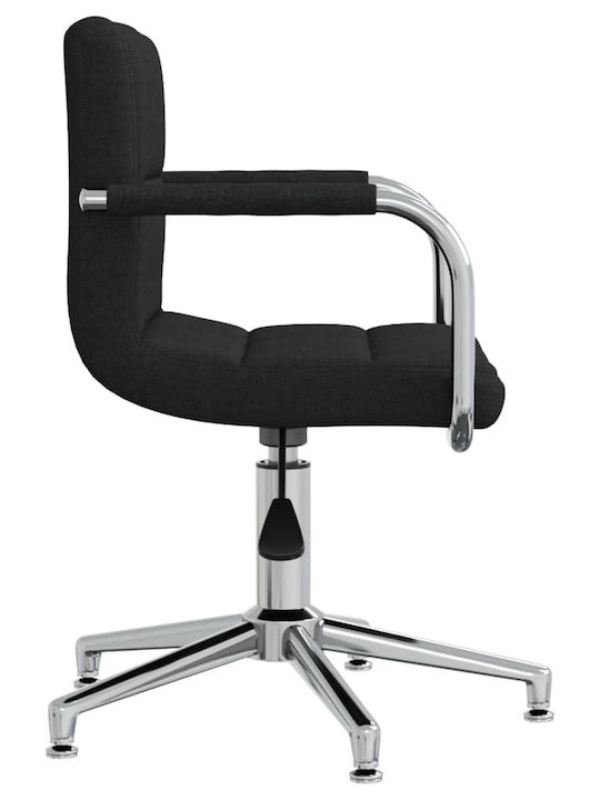Rotating Chair Visitor in Black Color 48x47x74.5cm 1pcs
