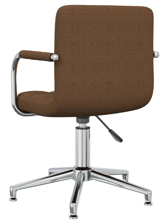 Rotating Chair Visitor with Arms in Brown Color 48x47x74.5cm 1pcs