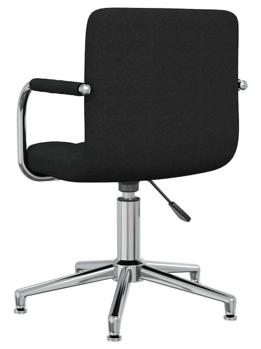 Rotating Chair Visitor in Black Color 48x47x74.5cm 1pcs