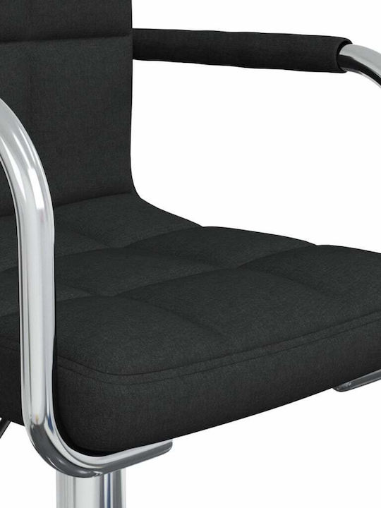 Rotating Chair Visitor in Black Color 48x47x74.5cm 1pcs