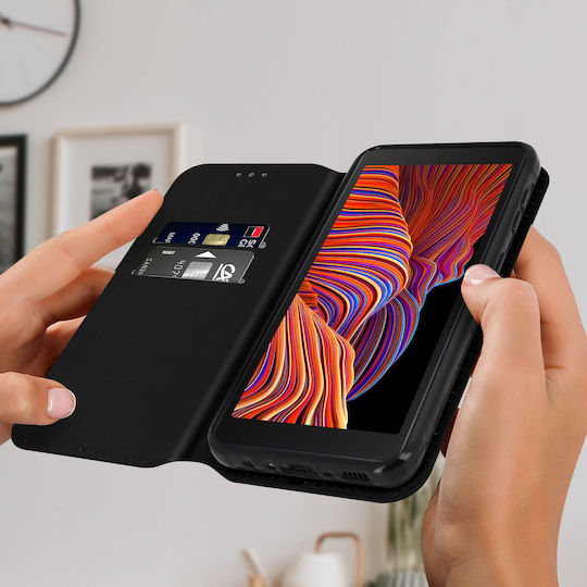 Husă Spate Samsung Galaxy Xcover 5 Funcție Suport Portofel Negru