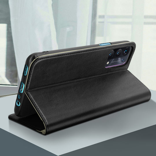 Flip Wallet Hülle Slim Cover Oppo A54 5G A74 5G Silikon – Schwarz