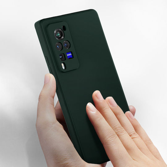 Carcasă Vivo X60 Pro Silicon Semi-rigid Soft Touch Verde