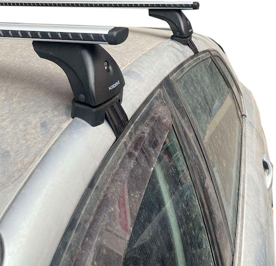 Nordrive Aluminum Car Roof Bars for Citroen C4 5D 2010-2018 Set with Roof Rack Legs M.P.CC4.16