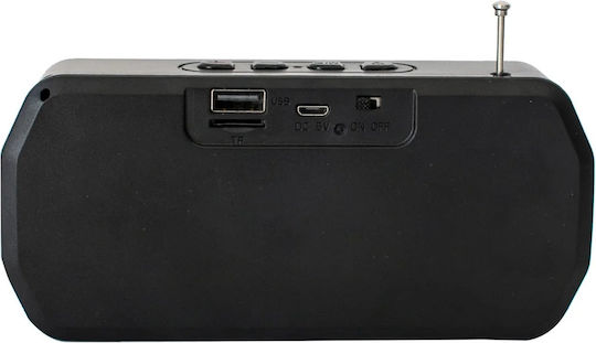 Kimiso KMS-05A Ηχείο Bluetooth 5W με Ραδιόφωνο και Διάρκεια Μπαταρίας έως 3 ώρες Silver