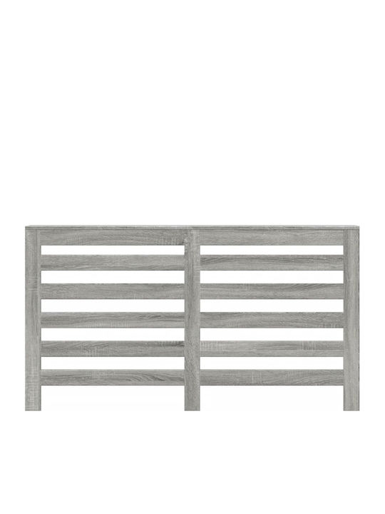 vidaXL Heizkörperabdeckung aus Spanplatte Grau 149x20x82cm