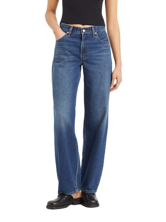 Levi's Women's Jean Trousers in Dad Fit Blue