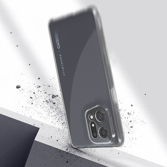 360° Case Oppo Find X5 Flexible Front & Rigid Back – Transparent