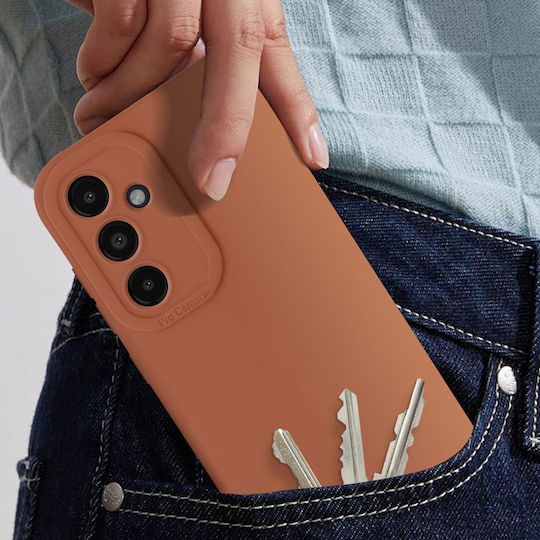 Калъф Avizar за Galaxy S23 Fe Matt с предпазена камера, светлокафяв