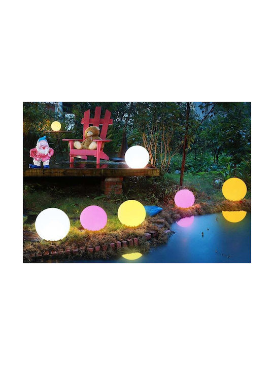Outdoor Floor Lamp Globe LED RGB IP68 White