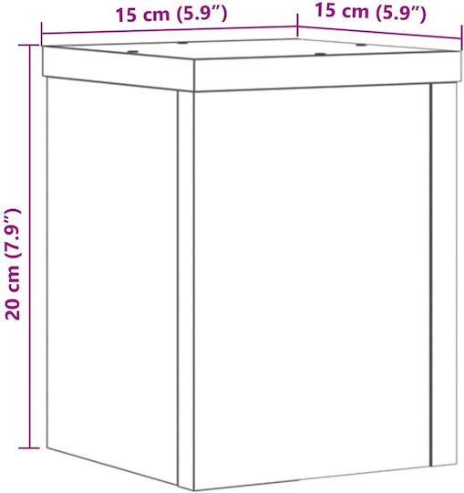 vidaXL Διακοσμητικό Κήπου 15x15x20εκ. 2τμχ 852895
