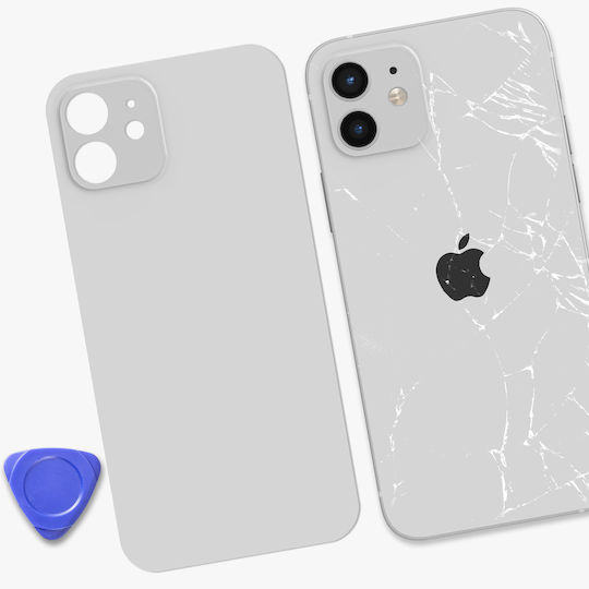 Clappio Ersatz-Rückglas Apple iPhone 12 Weiß