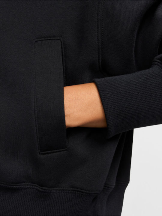 Damen Sweatshirt Jacke Schwarz