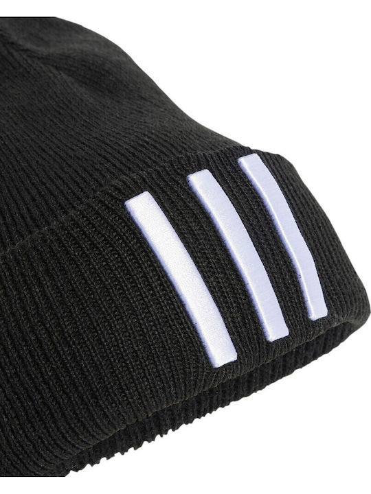 3-Stripes Beanie Ανδρικός Σκούφος Πλεκτός σε Μαύρο χρώμα