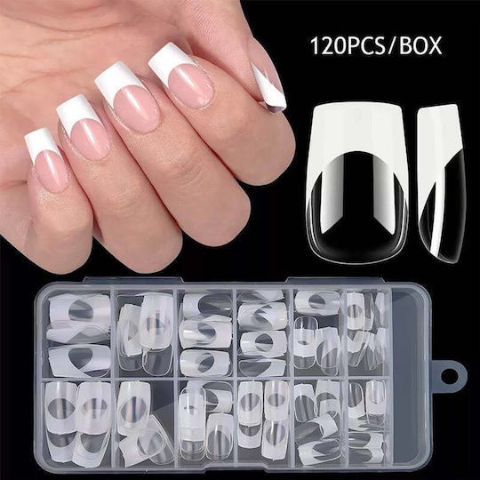 Nail Tips French in White Color 120pcs FG-168FMW