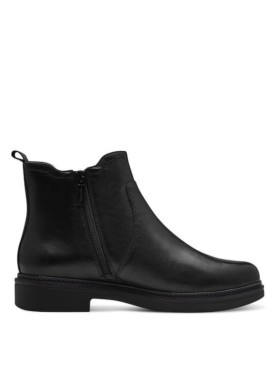 Tamaris Leder Damen Knöchelstiefel Schwarz