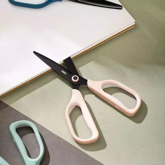 Deli Scissors 17cm with Metallic Blade Orange 12pcs