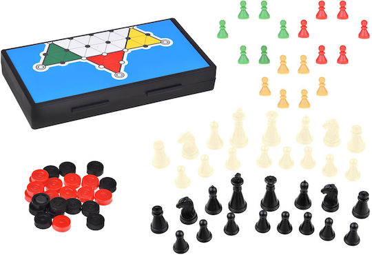 Jokomisiada Game Set 3in1 Holz-Schachfiguren Weiß 19.5cm