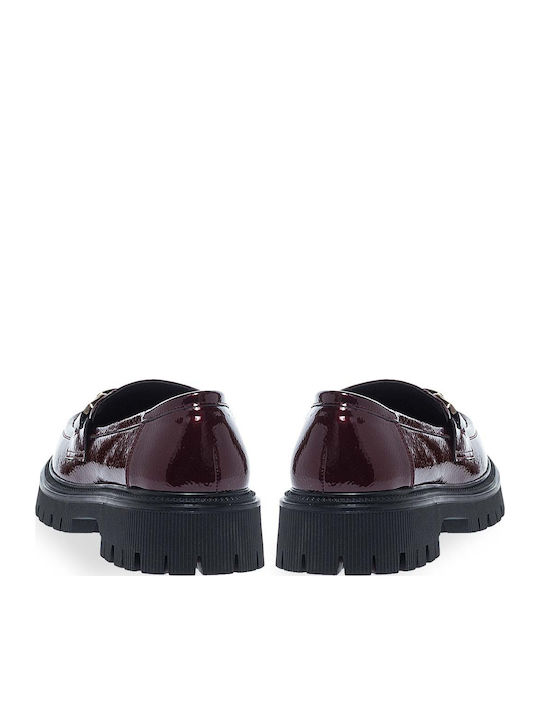 Women's Moccasins in Burgundy Color