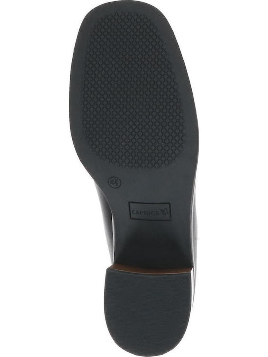 Δερμάτινα Γυναικεία Loafers σε Μαύρο Χρώμα
