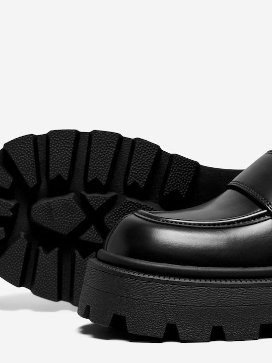 Onlbanyu8 Γυναικεία Loafers σε Μαύρο Χρώμα
