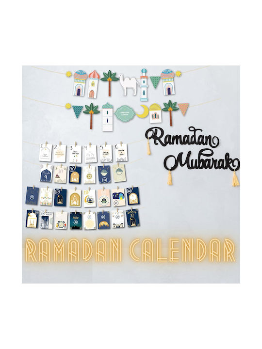 Set 2 Decorațiuni Ramadan Mubarak Onehaus Calendar 30 Zile