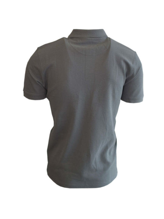 3Αlpha Ανδρική Μπλούζα Κοντομάνικη Polo Light Gray