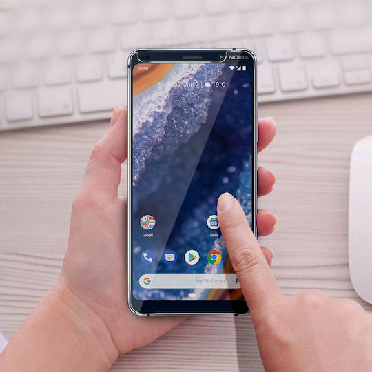 Panzerglas Displayschutz 4smarts Nokia 9 Pureview Fingerabdruckresistent