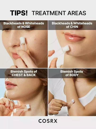 Cosrx The AHA 2 BHA 2 Blemish Treatment Soothing & Moisturizing Serum Face with Hyaluronic Acid for Detoxification & Dark Spots 50gr