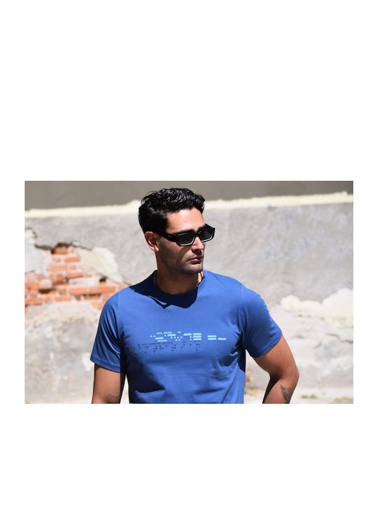 The Real Brand Men's Short Sleeve T-shirt BLUE