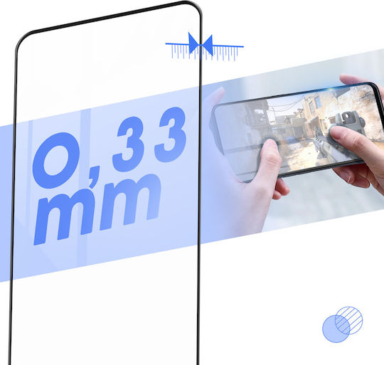Закален стъклен протектор за екран Realme 9 4G 9 Pro Plus 9H Bigben Черен
