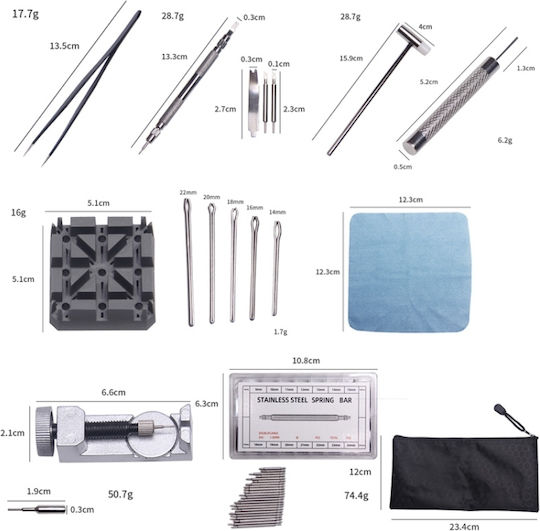 Set Entfernen Metallkette Uhr Set Hämmer mit Metallgriff TBD0601991201A