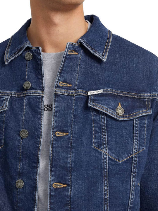 Geacă Denim Bărbați Vard Albastru