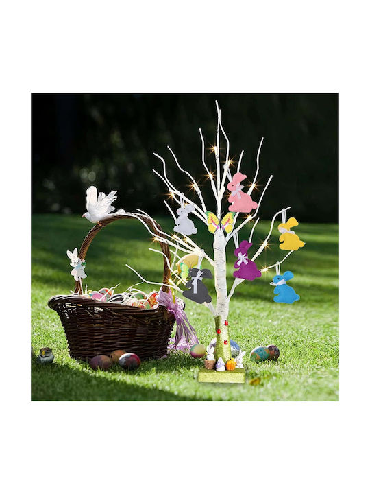 Wozloify Hanging Bunny Decorations Hanging Hanging Ornament Mix Ornaments Felt Purple Illuminated 7x10cm Set 5pcs