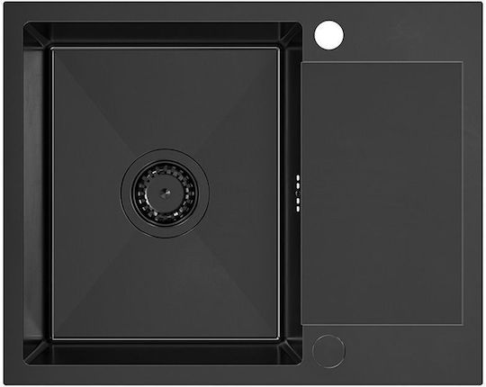 Quadron ZH6048PVDBLM_3323503PVDBLM Ένθετος Inox Μ60xΠ48cm Μαύρος