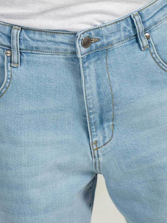 Herren Jeanshose Elastisch Slim Baggy Fit Blau