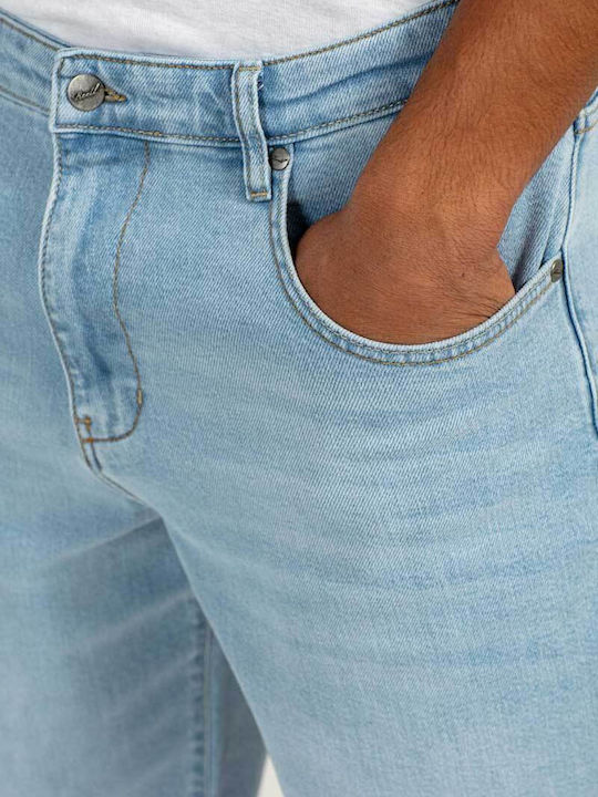 Herren Jeanshose Elastisch Slim Baggy Fit Blau