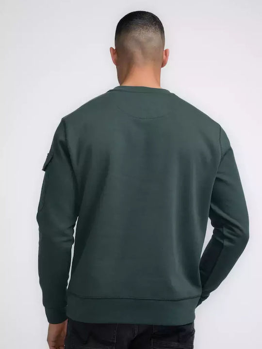 Petrol Industries Herren Sweatshirt mit Taschen Petrol Green