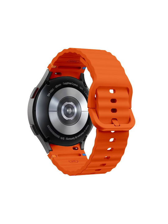 Tech-Protect Strap Silicone Orange (Galaxy Watch 4 / 5 / 5 Pro / 6 / 7 / FE)