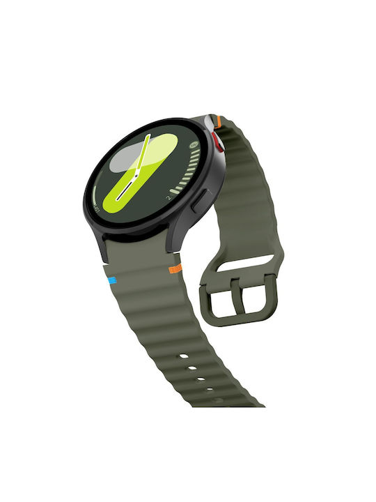 Tech-Protect Λουράκι Σιλικόνης Πράσινο (Galaxy Watch 4 / 5 / 5 Pro / 6 / 7 / FE)