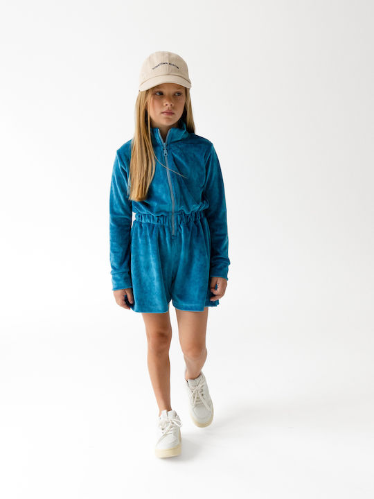 Kids' Fabric Jumpsuit Shorts/Bermudas Petrol
