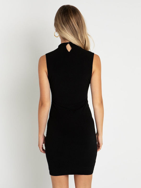 Sleeveless Turtleneck Dress